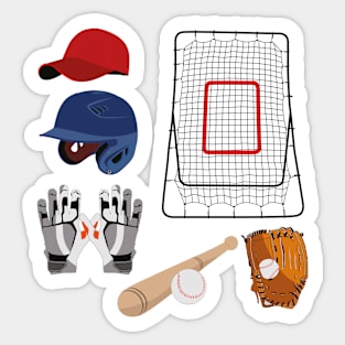 Baseball Accessories Stickers Sticker